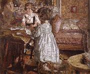 Edouard Vuillard Weil lady and her children oil on canvas